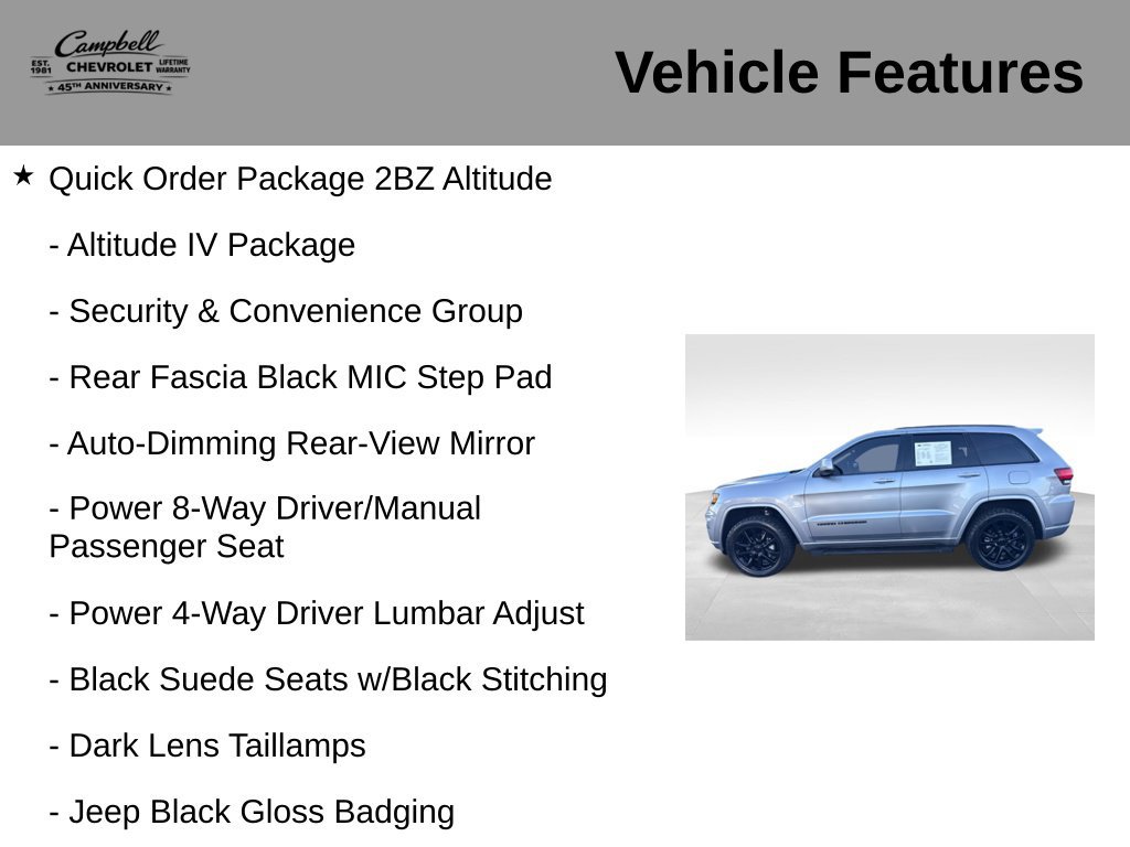 Used 2018 Jeep Grand Cherokee Altitude AWD/4WD image 5