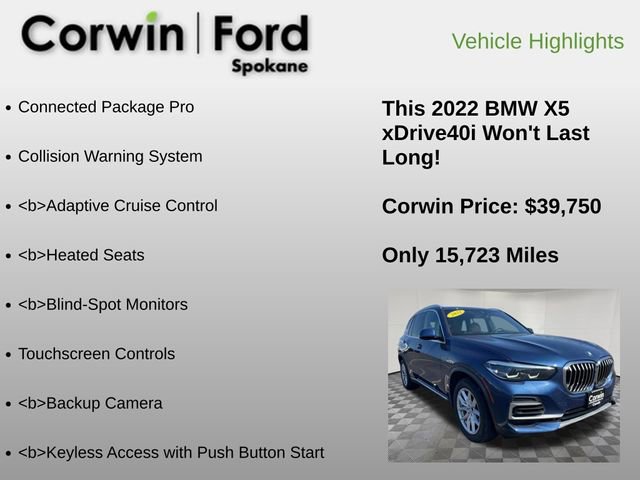 Used 2022 BMW X5 xDrive40i image 6