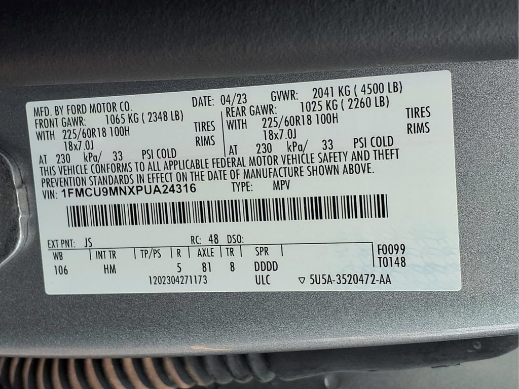 Used 2023 Ford Escape ST-Line w/ Tech Pack #1 AWD/4WD image 21