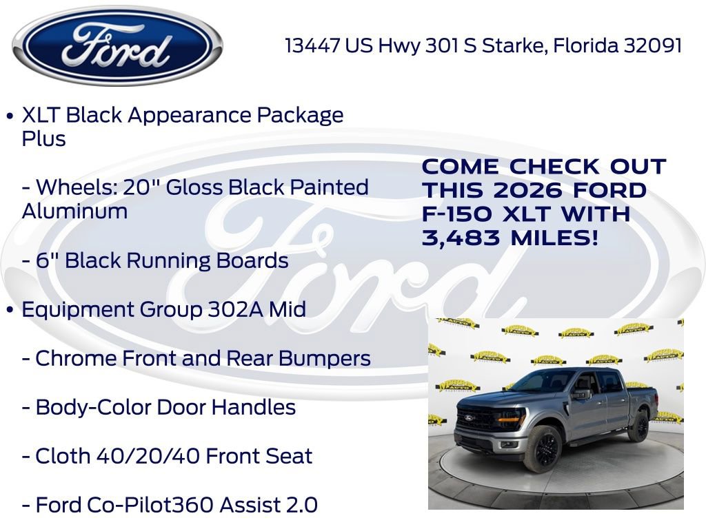 New 2026 Ford F150 XLT w/ Equipment Group 302A MID AWD/4WD image 20