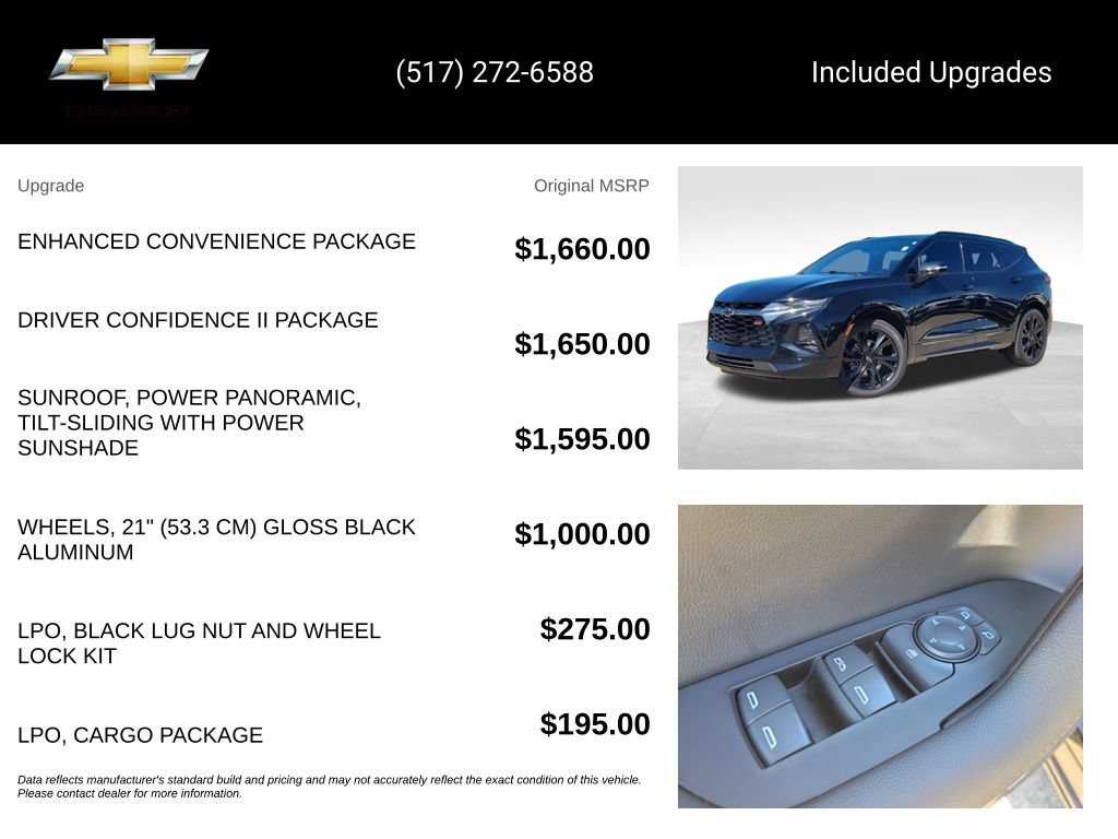 Used 2021 Chevrolet Blazer RS w/ Enhanced Convenience Package AWD/4WD image 5