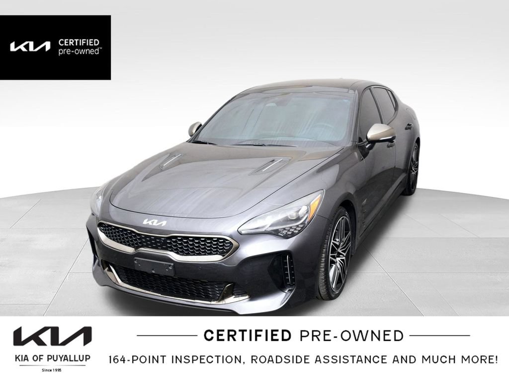 Certified 2022 Kia Stinger GT2 w/ Red Interior Color Package RWD image 1