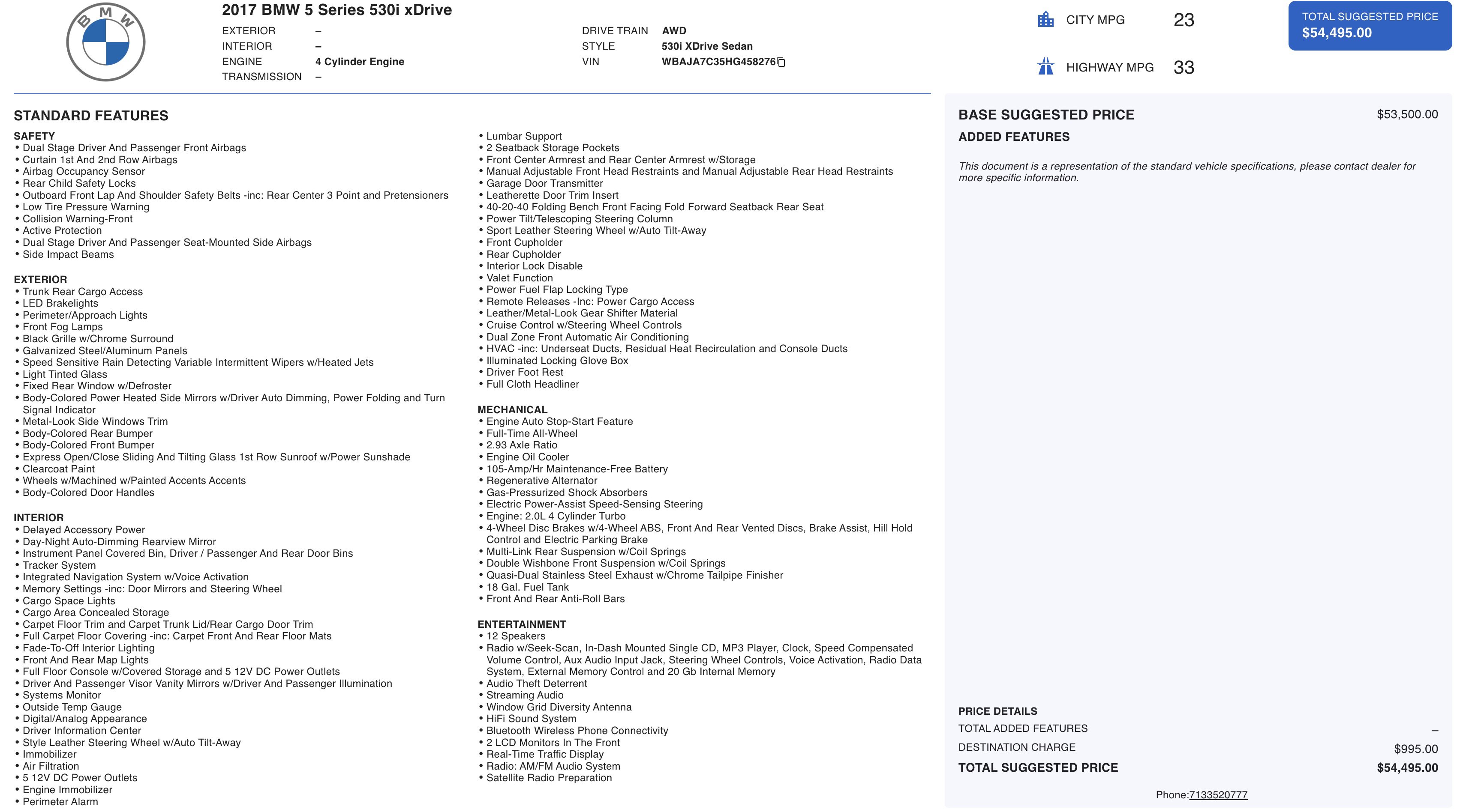 Used 2017 BMW 530i xDrive image 2