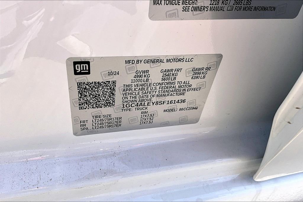 New 2025 Chevrolet Silverado 2500 W/T w/ WT/CX Safety Package image 13