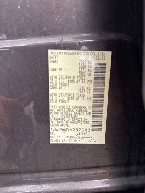Used 2015 Nissan Murano SL AWD/4WD image 30