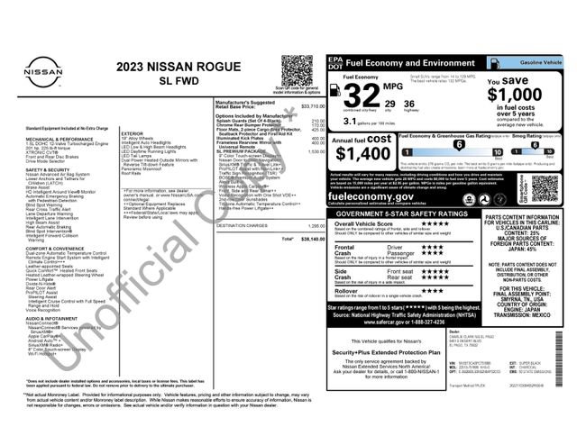 Used 2023 Nissan Rogue SL w/ SL Premium Package FWD image 28