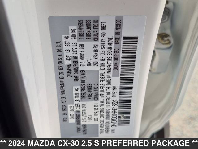 Used 2024 MAZDA CX-30 AWD 2.5 S w/ Preferred Package image 23