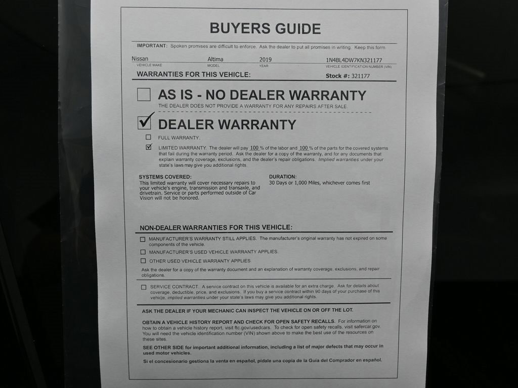 Used 2019 Nissan Altima 2.5 SV image 32