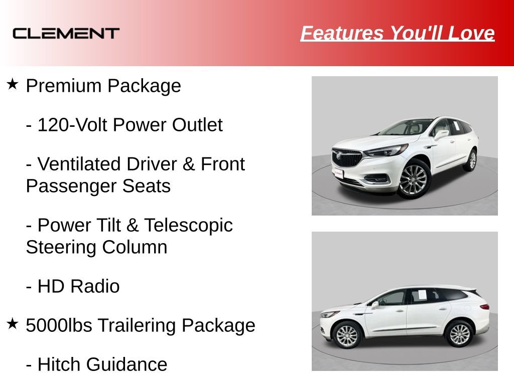 Used 2020 Buick Enclave Premium w/ Sun and Sites Package FWD image 45