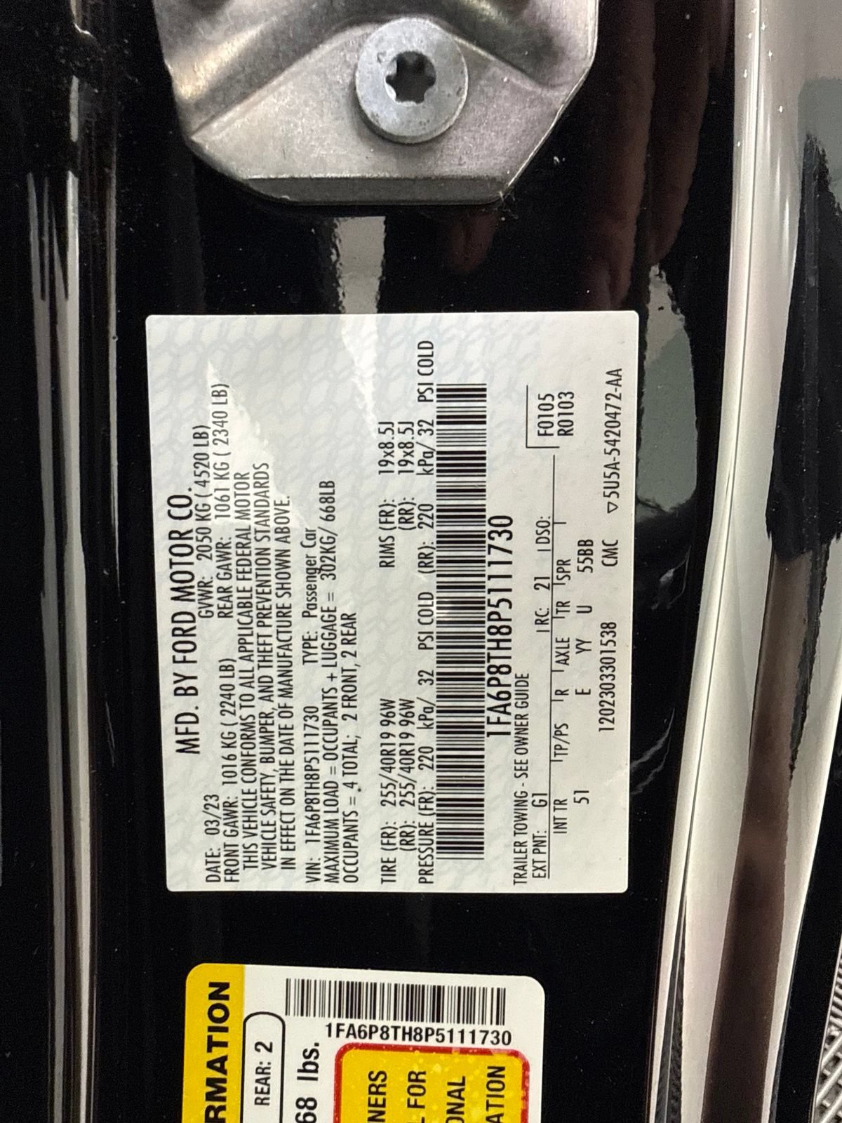 Used 2023 Ford Mustang Premium w/ Equipment Group 201A RWD image 27