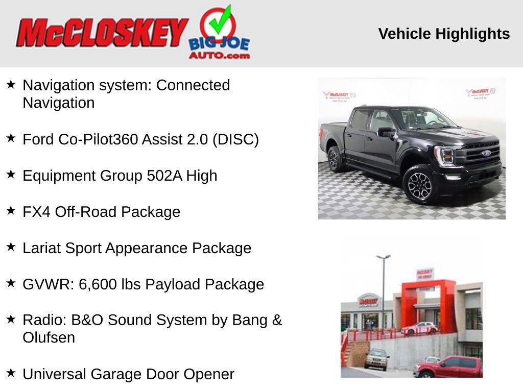 Used 2022 Ford F150 Lariat w/ Equipment Group 502A High image 3