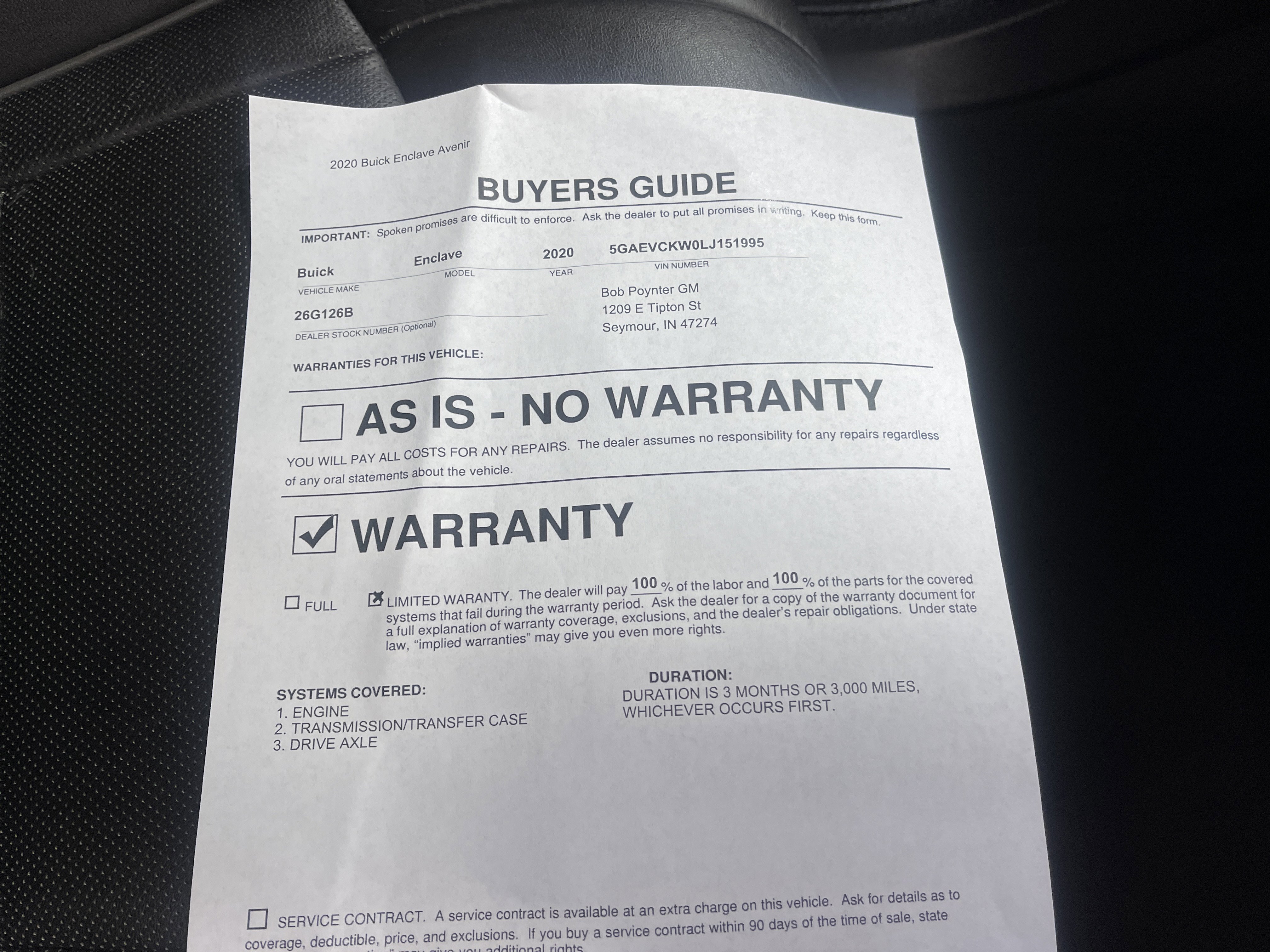 Used 2020 Buick Enclave Avenir w/ Avenir Technology Package image 27