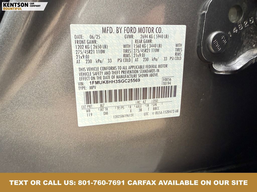 Used 2025 Ford Explorer Platinum w/ LUX Leather Package image 40