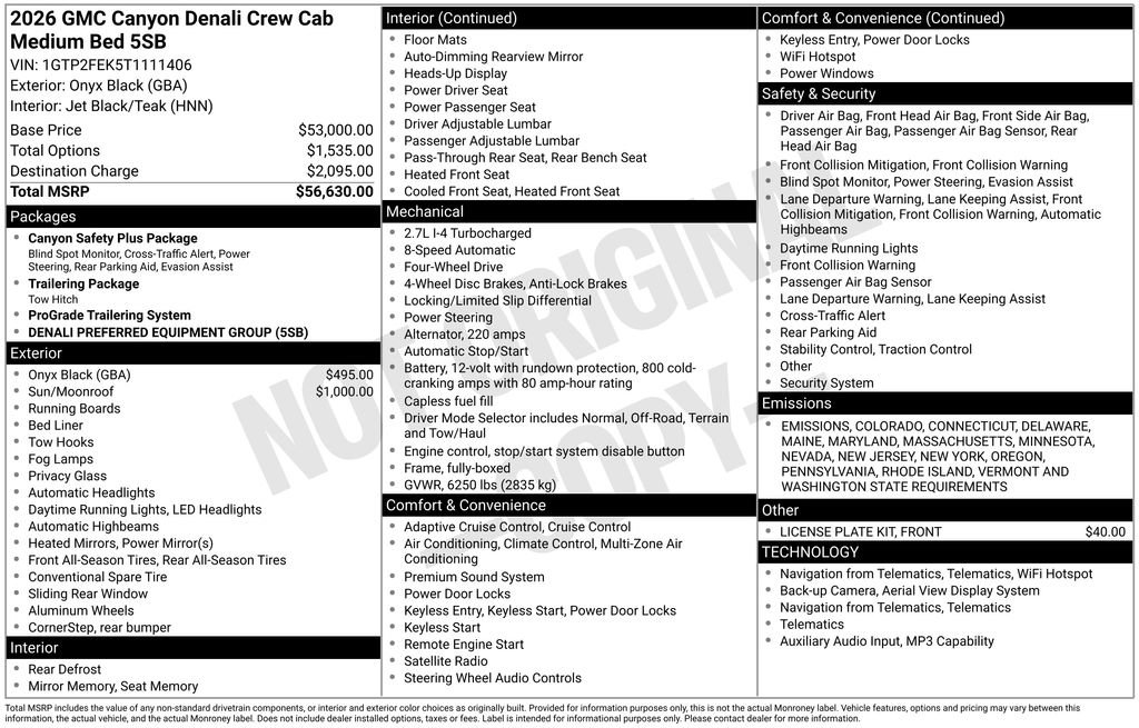 New 2026 GMC Canyon Denali image 4