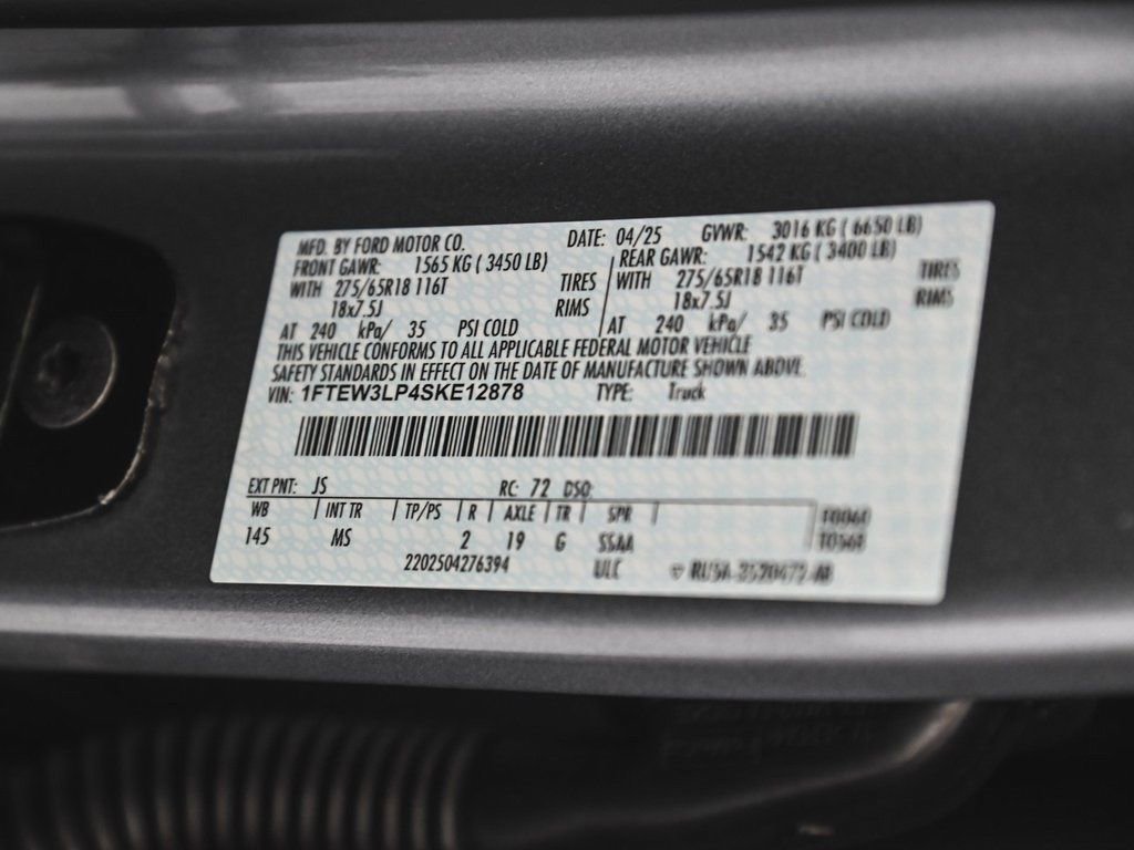 Used 2025 Ford F150 XLT w/ Equipment Group 301A Standard image 13