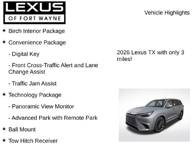 New 2026 Lexus TX 350 AWD w/ Technology Package image 7
