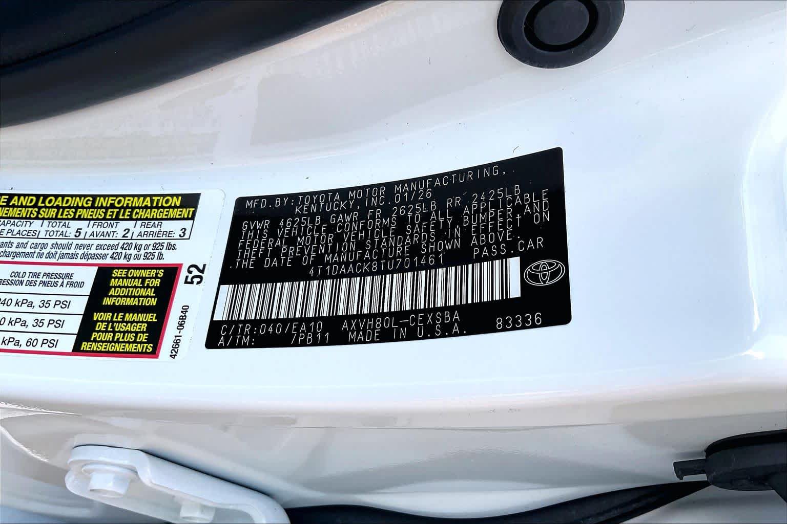 Used 2026 Toyota Camry SE w/ Convenience Package FWD image 30