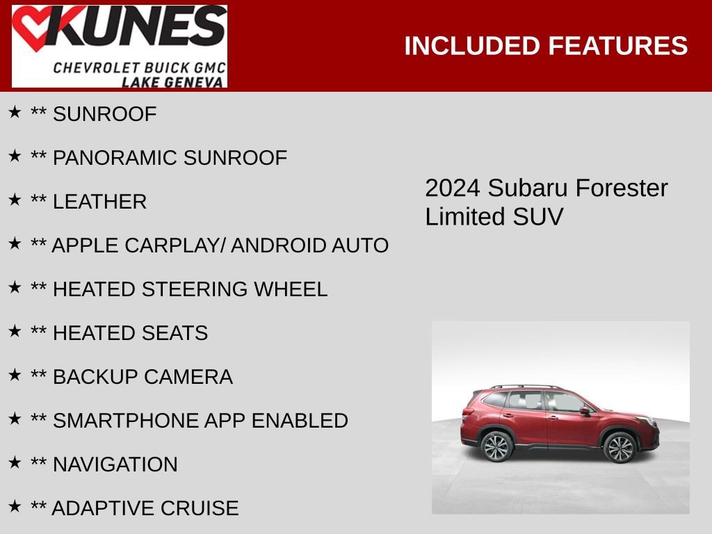 Used 2024 Subaru Forester Limited AWD/4WD image 2