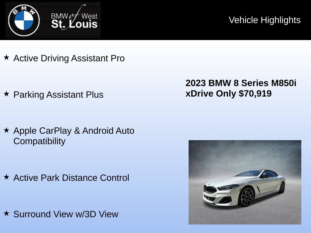 Used 2023 BMW M850i xDrive Convertible AWD/4WD image 24