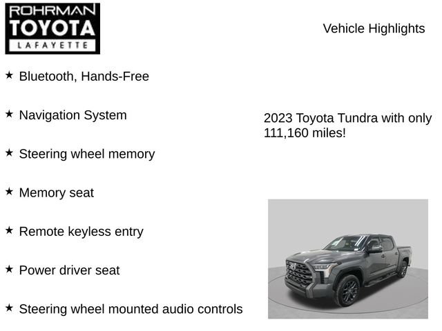 Used 2023 Toyota Tundra Platinum AWD/4WD image 8