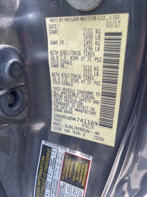 Used 2017 Nissan Frontier SV AWD/4WD image 8