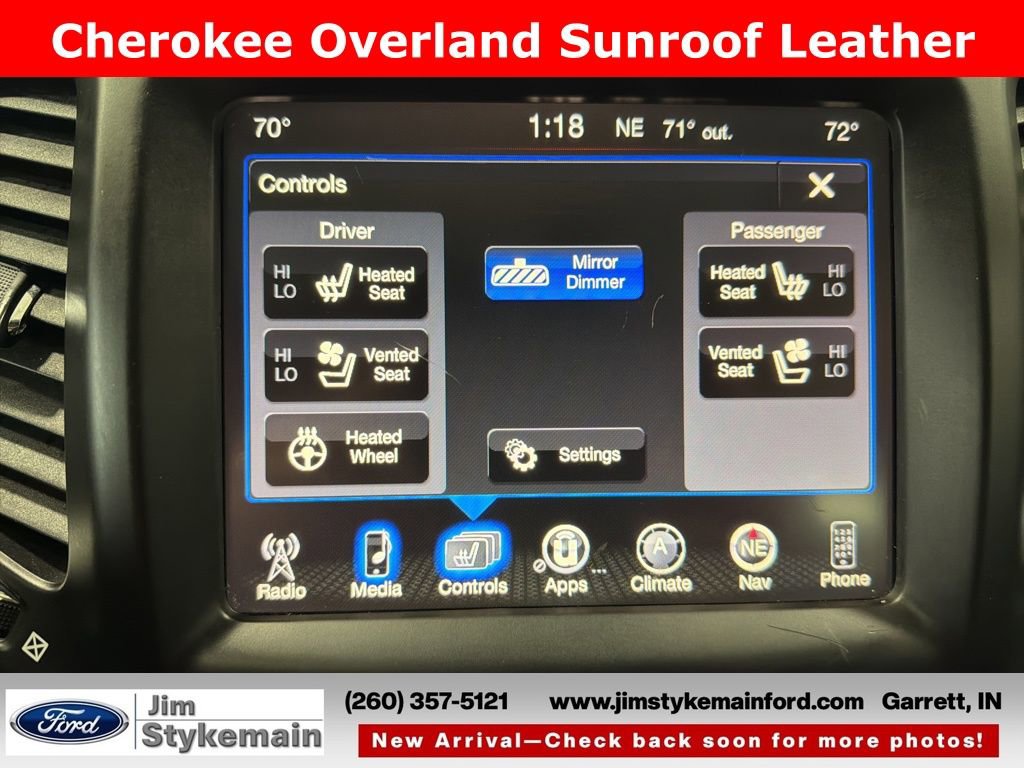 Used 2016 Jeep Cherokee Overland image 25