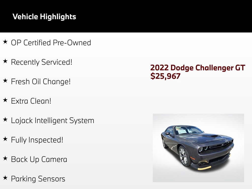 Used 2022 Dodge Challenger GT RWD image 2