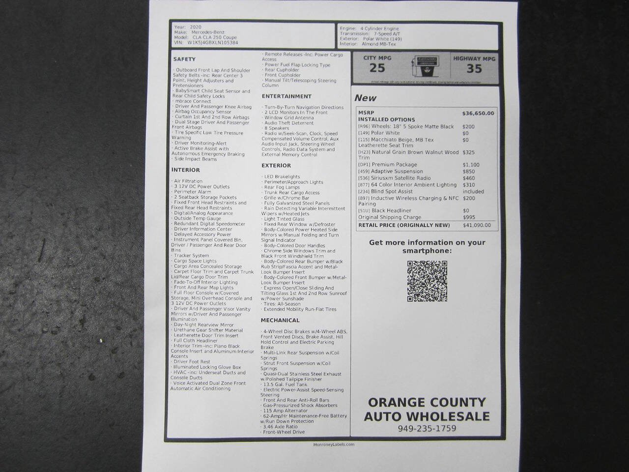 Used 2020 Mercedes-Benz CLA 250 image 36