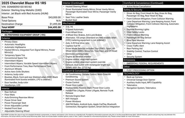 Used 2025 Chevrolet Blazer RS image 26