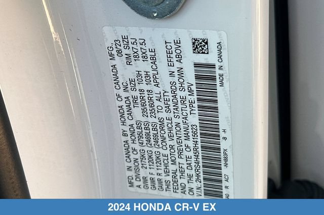 Certified 2024 Honda CR-V EX image 32