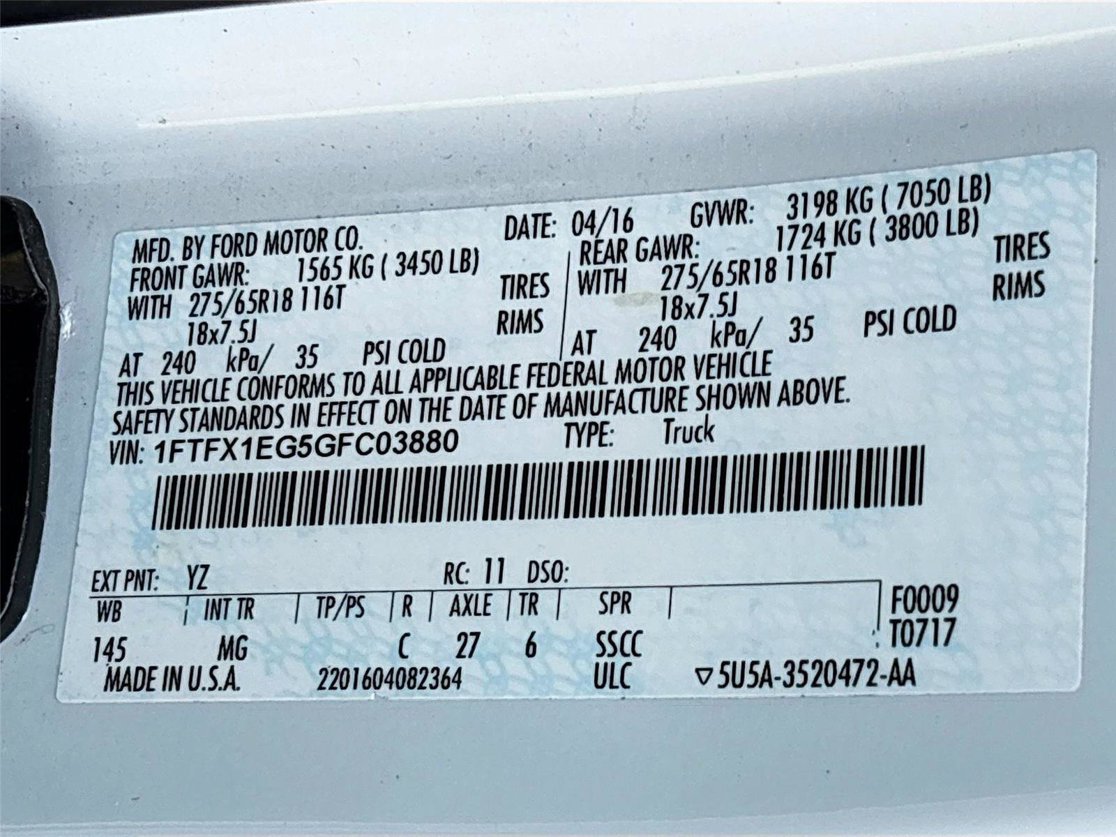 Used 2016 Ford F150 XLT w/ Equipment Group 302A Luxury image 29