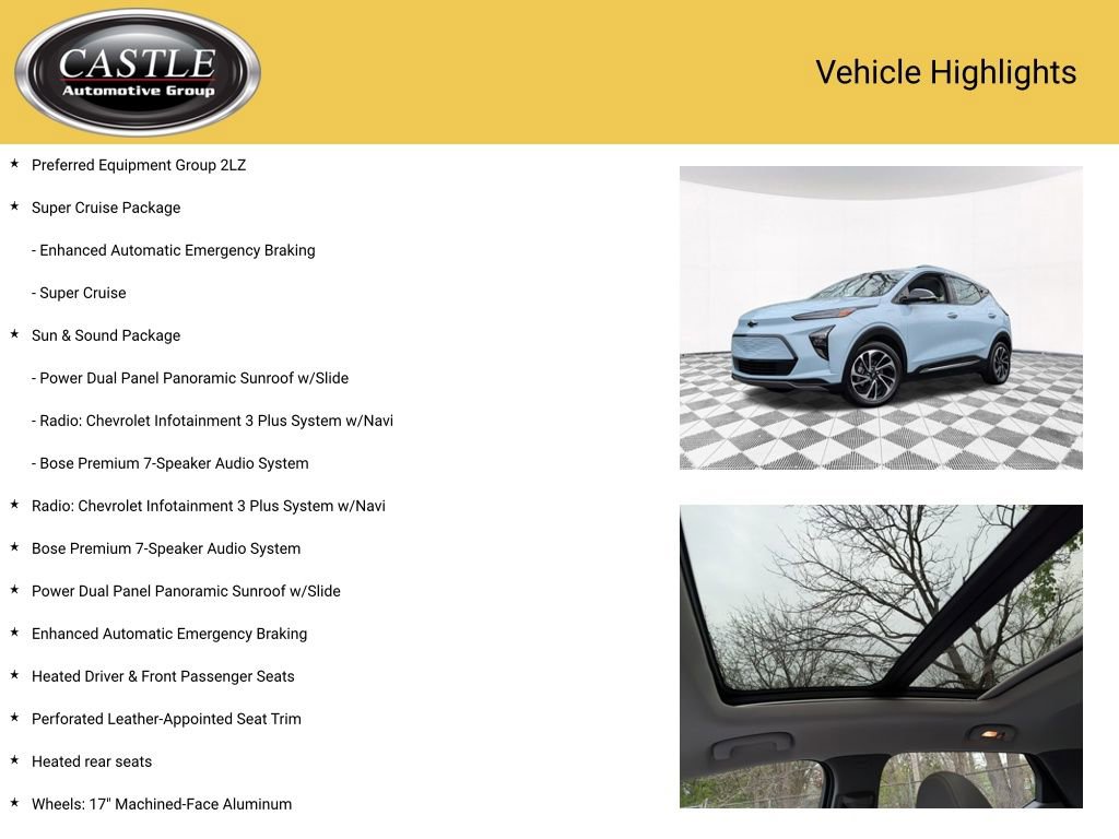 Used 2023 Chevrolet Bolt EUV Premier w/ Sun & Sound Package FWD image 4