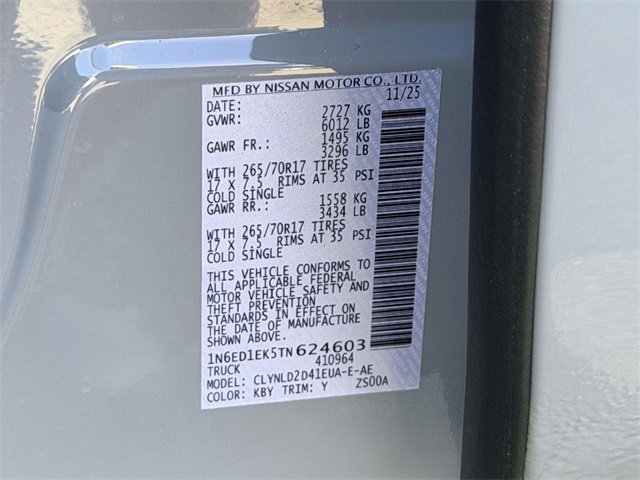 New 2026 Nissan Frontier PRO-4X w/ Pro Premium Package image 25