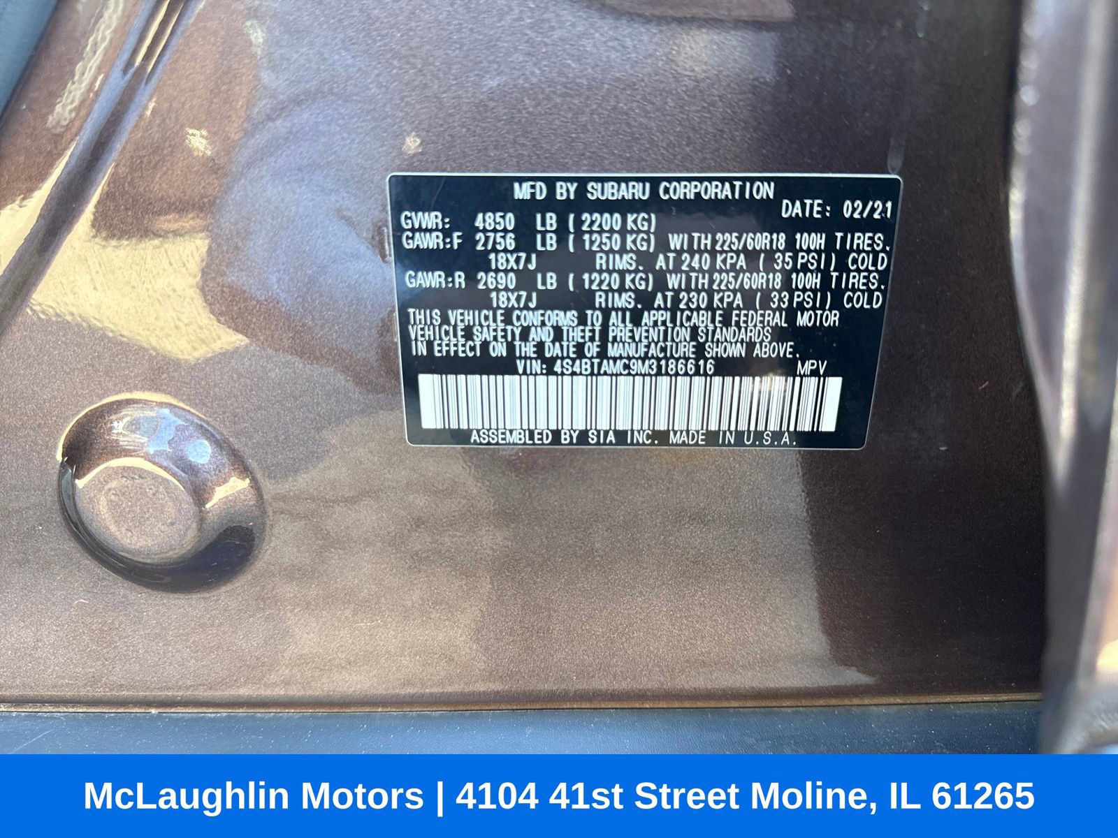 Certified 2021 Subaru Outback Limited w/ Popular Package #2 image 26