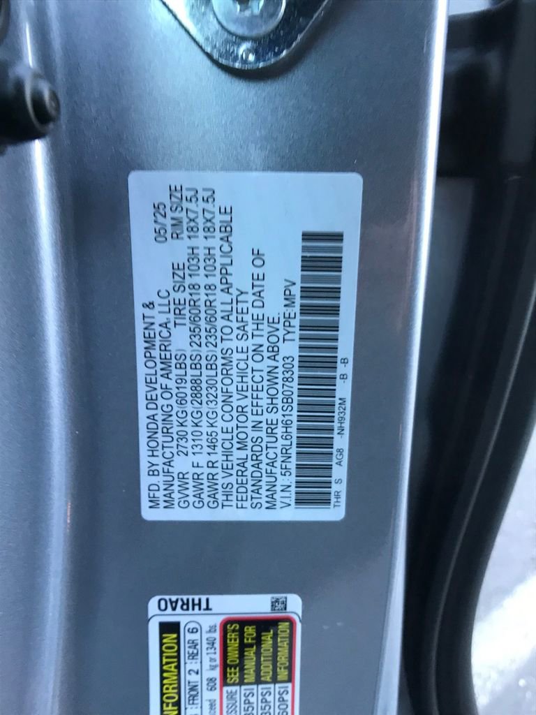Certified 2025 Honda Odyssey EX-L image 17
