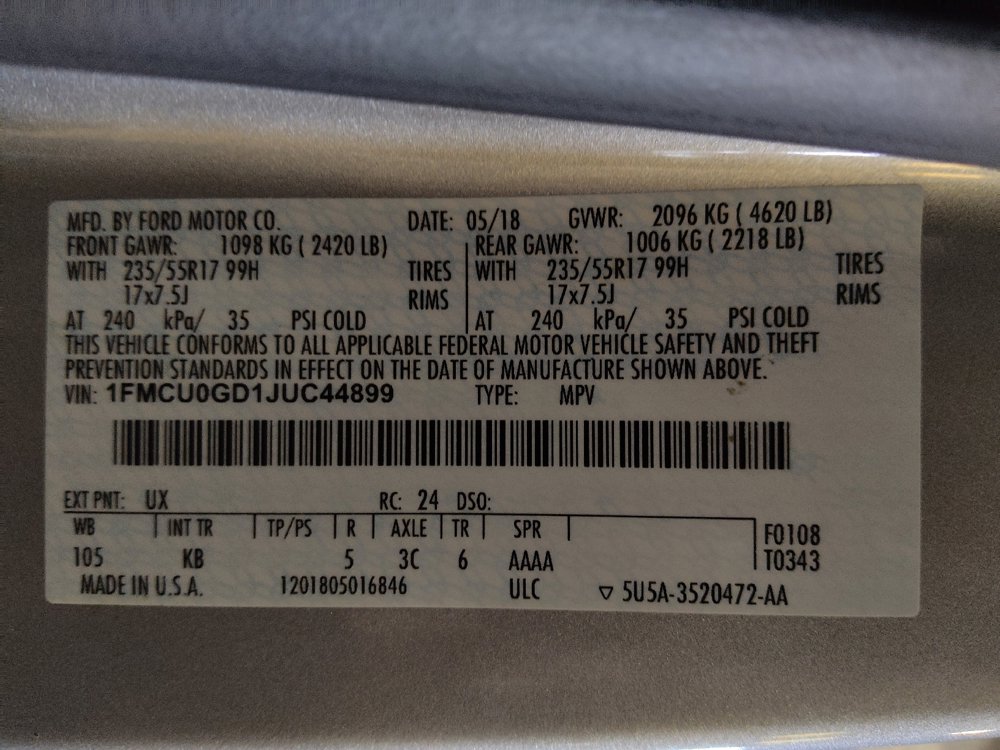 Used 2018 Ford Escape SE w/ SE Sync 3 Package image 33