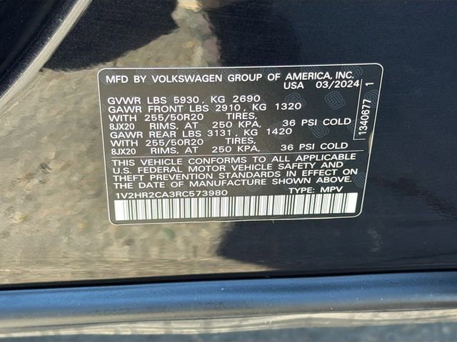 Used 2024 Volkswagen Atlas SE image 32