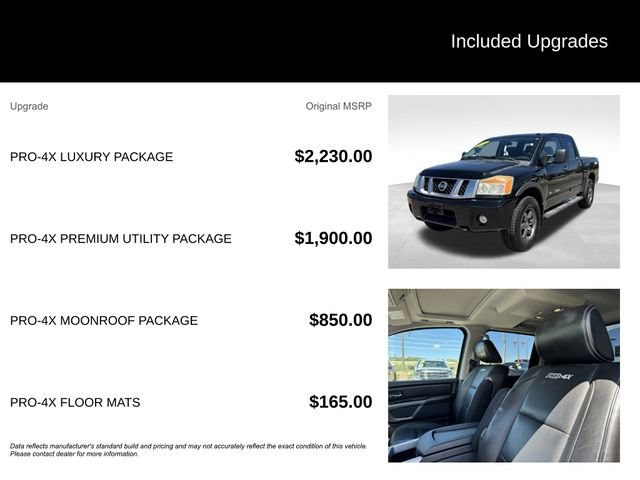 Used 2015 Nissan Titan PRO-4X w/ Pro-4x Luxury Package AWD/4WD image 5
