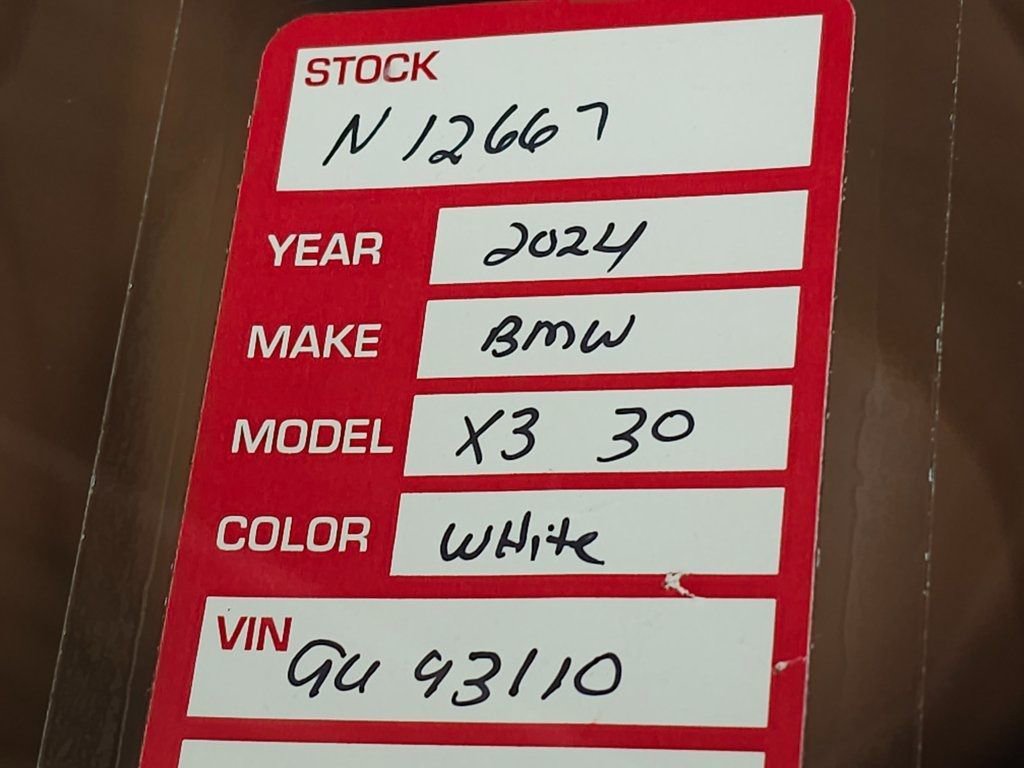 Used 2024 BMW X3 xDrive30i w/ Convenience Package image 39