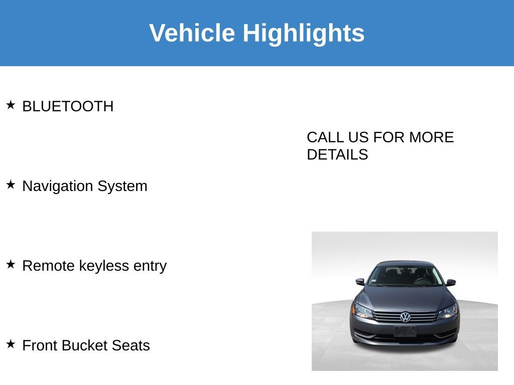 Used 2014 Volkswagen Passat 2.5 S FWD image 7