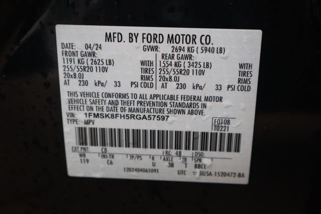 Certified 2024 Ford Explorer Limited w/ Limited Technology Package AWD/4WD image 44