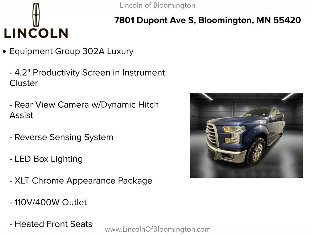 Used 2015 Ford F150 XLT w/ Equipment Group 302A Luxury image 9