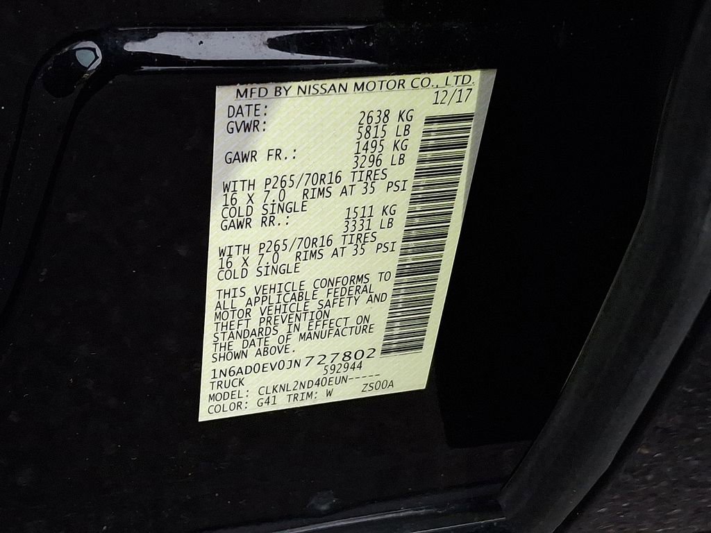 Used 2018 Nissan Frontier SV image 22