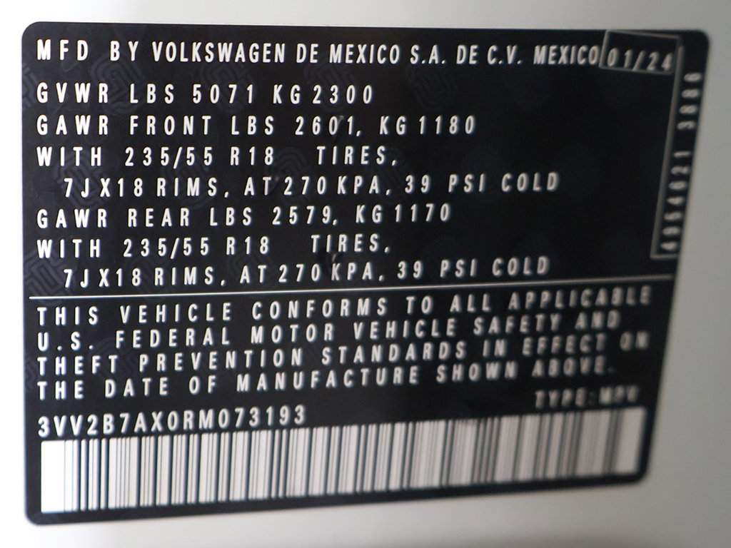 Certified 2024 Volkswagen Tiguan SE AWD/4WD image 52