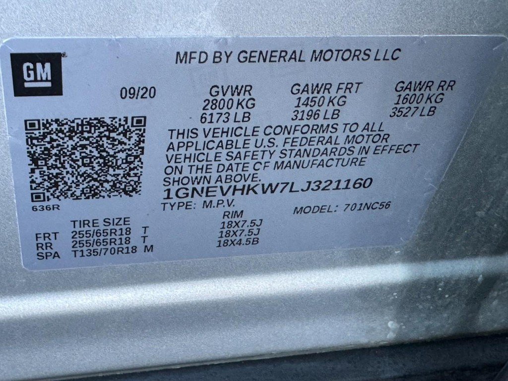 Used 2020 Chevrolet Traverse LT w/ Driver Confidence II Package AWD/4WD image 25