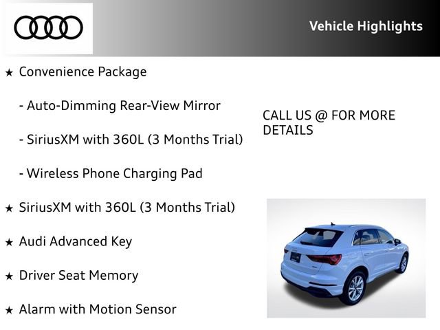 Certified 2025 Audi Q3 2.0T Premium w/ Convenience Package image 24
