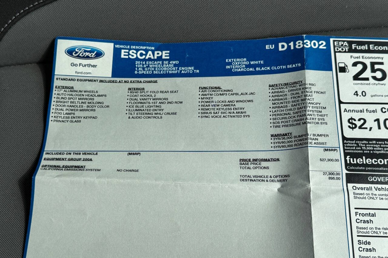 Used 2014 Ford Escape SE image 29