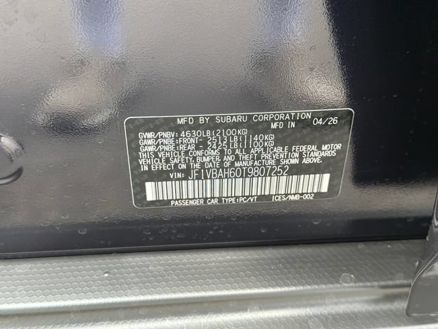 New 2026 Subaru WRX Premium AWD/4WD image 24