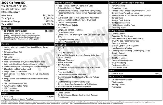 Certified 2020 Kia Forte EX w/ EX Special Edition image 12