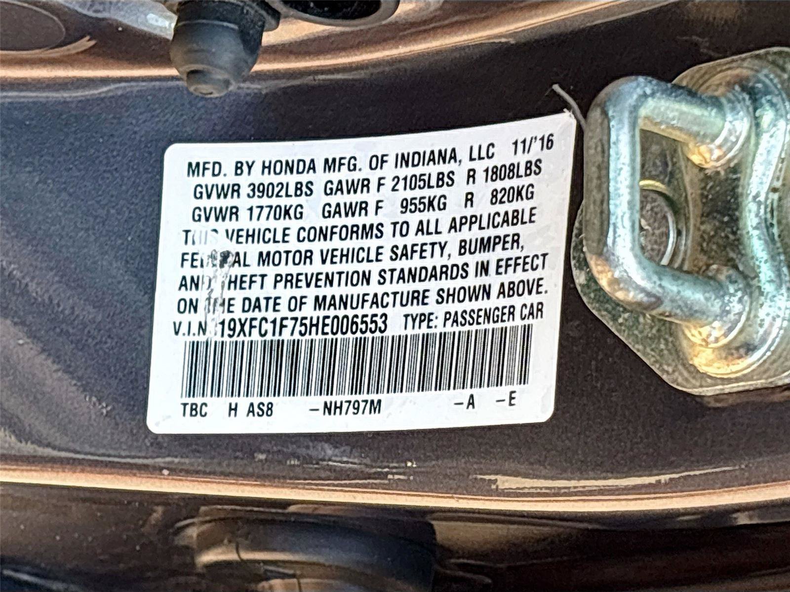 Used 2017 Honda Civic EX-L image 30
